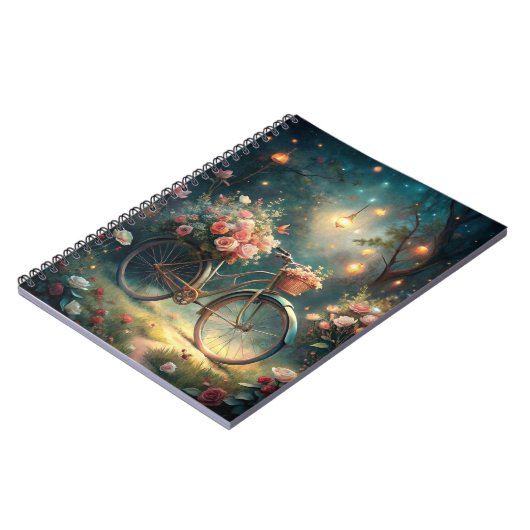 Bicycle and Flowers Notitieboek (Linkerzijde)