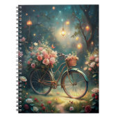 Bicycle and Flowers Notitieboek (Voorkant)