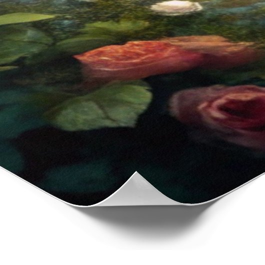 Bicycle and Flowers Poster (Hoek)