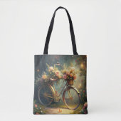 Bicycle and Flowers Tote Bag (Voorkant)