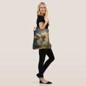 Bicycle and Flowers Tote Bag (Op model)