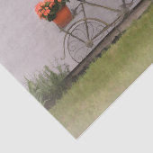 Bicycle  Antiek Oranje Floral Victoriaans Tissuepapier (Detail)