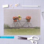 Bicycle  Antiek Oranje Floral Victoriaans Tissuepapier (Craft)