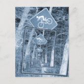 Bicycle Attach Traffic Sign Briefkaart (Voorkant)