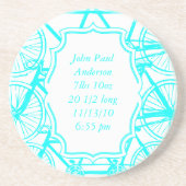 Bicycle Baby Boy Keepsake Onderzetters (Voorkant)