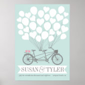 Bicycle Balloon Poster - KIES UW KLEUR (Voorkant)