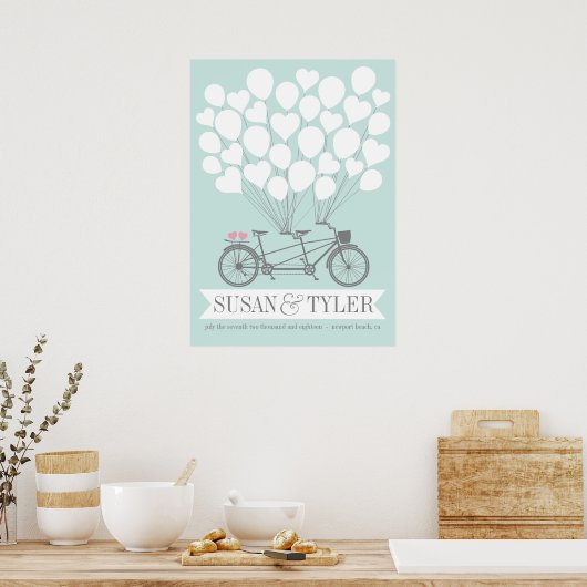 Bicycle Balloon Poster - KIES UW KLEUR (Keuken)