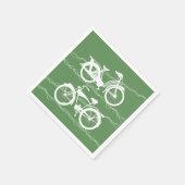 Bicycle Bicycle White Napkins Servet (Hoek)