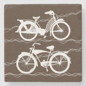 Bicycle Bicycle White Stone Onderzetter (Voorkant)