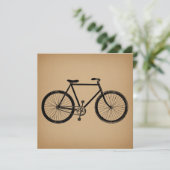 Bicycle Bike Illustratie bruine fietsen Kaart (Staand voorkant)