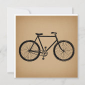 Bicycle Bike Illustratie bruine fietsen Kaart (Achterkant)