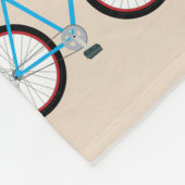 Bicycle Bike-patroon Fleece Deken (Hoek)