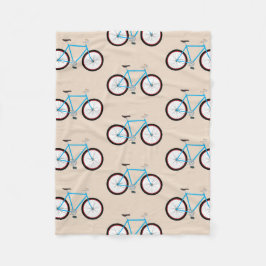 Bicycle Bike-patroon Fleece Deken