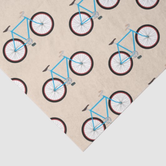 Bicycle Bike-patroon Tissuepapier (Detail)