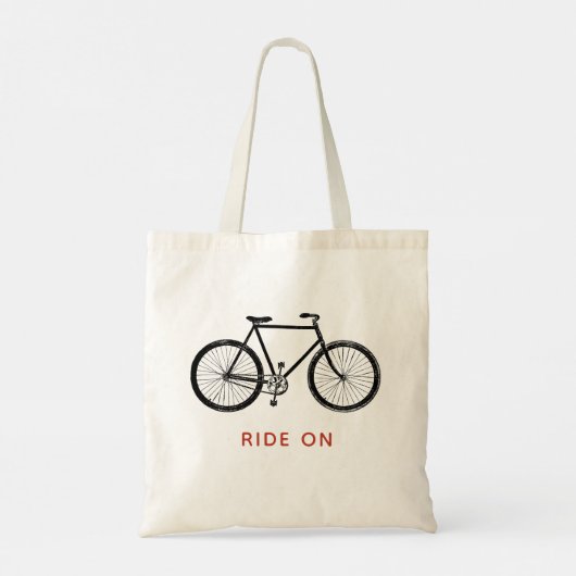 Bicycle Bike persoonlijke ritten op Canvas tas (Achterkant)