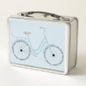 Bicycle Bike Typography Lunch Box (Achterkant)