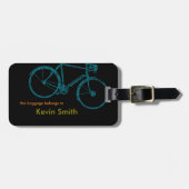 bicycle - biking + bike bagagelabel (Voorkant horizontaal)