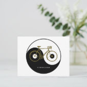 bicycle - biking + bike briefkaart (Staand voorkant)
