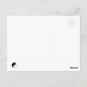 bicycle - biking + bike briefkaart (Achterkant)