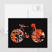 bicycle - biking + bike briefkaart (Voorkant / Achterkant)