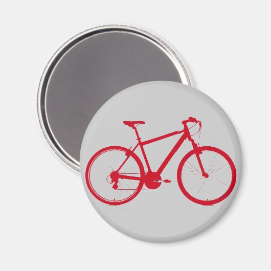 bicycle - biking + bike magneet (Voorkant / Achterkant)