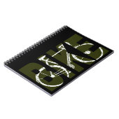 bicycle - biking + bike notitieboek (Linkerzijde)