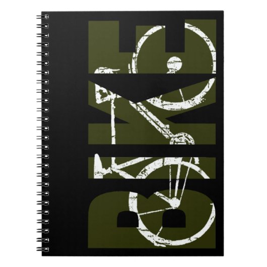 bicycle - biking + bike notitieboek (Voorkant)
