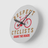 bicycle - biking + bike ronde klok (Hoek)