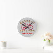 bicycle - biking + bike ronde klok (Huis)