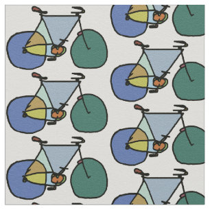 bicycle - biking + bike stof