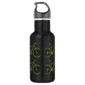 bicycle - biking + bike waterfles (Achterkant)