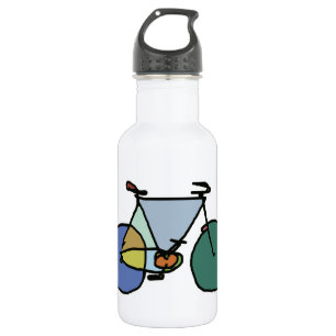 bicycle - biking + bike waterfles