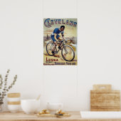 BICYCLE BORDEAUX 1901 aan PARIS Poster (Keuken)