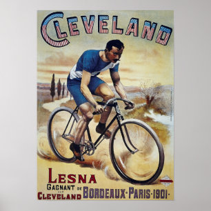 BICYCLE BORDEAUX 1901 aan PARIS Poster