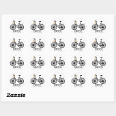 Bicycle Bride Tshirts en Gifts Ronde Sticker (Vel)