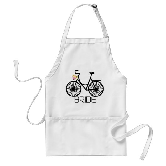 Bicycle Bride Tshirts en Gifts Standaard Schort (Voorkant)