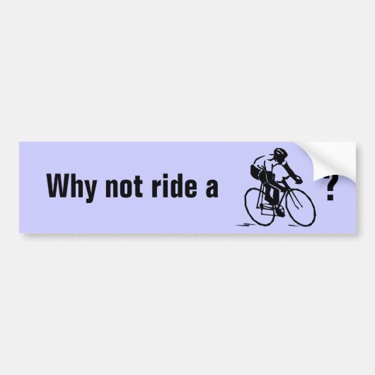 BICYCLE? bumpersticker (Voorkant)