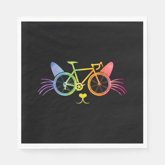 Bicycle Cat Lgbt Servet (Voorkant)