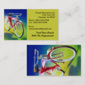 Bicycle Club Retro Style Restoration Visitekaartje (Voorkant / Achterkant)