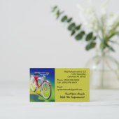 Bicycle Club Retro Style Restoration Visitekaartje (Staand voorkant)