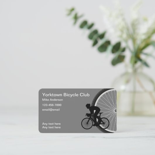 Bicycle Club Theme Visitekaartjes (Staand voorkant)