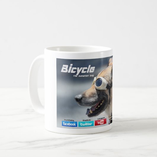 Bicycle Coffe Mok 11 oz. (Voorkant links)