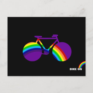bicycle & color rainbow briefkaart