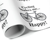 Bicycle Cycling Bicycling Cyclist Birthday Cadeaupapier (Rol Hoek)