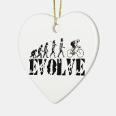 Bicycle Cycling Bike Riding Evolution Sports Art Keramisch Ornament (Links)