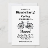 Bicycle Cycling Biking Party Kaart (Voorkant)