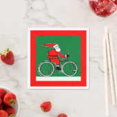 Bicycle Cycling Christmas Holiday Servet (Insitu)