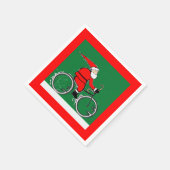 Bicycle Cycling Christmas Holiday Servet (Hoek)