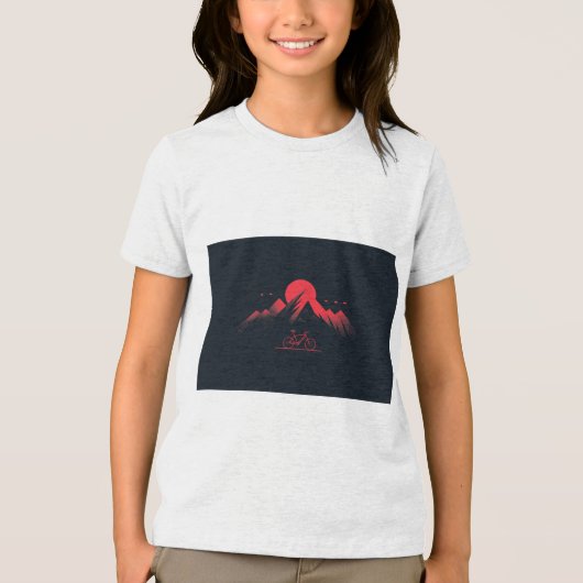 Bicycle Design Tri-Blend Shirt (Voorkant)