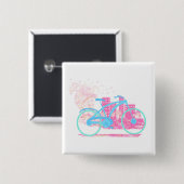 Bicycle    DesignBadge Vierkante Button 5,1 Cm (Voorkant /achterkant)